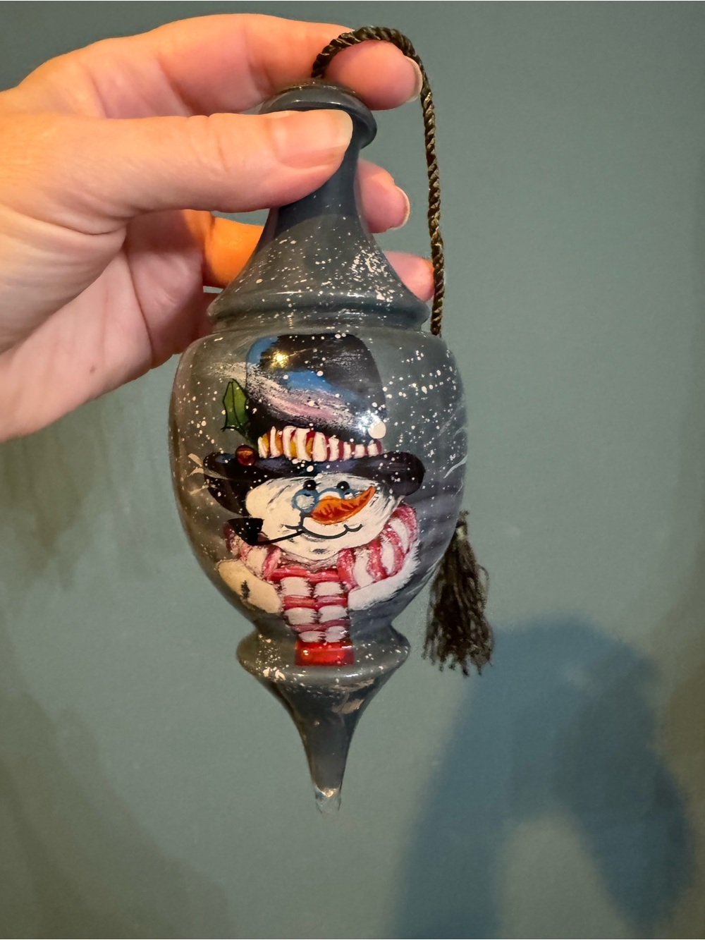 Ne’qwa Art Snowman Portrait Ornament from The Edith Collection Neqwa